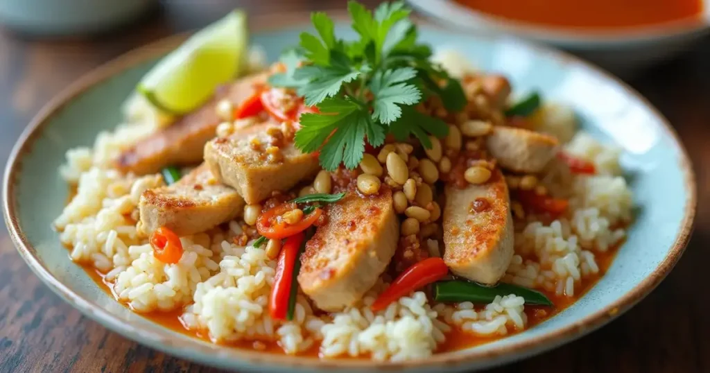 Recette Poulet Pad Thai Délicieux Plat Thaïlandais