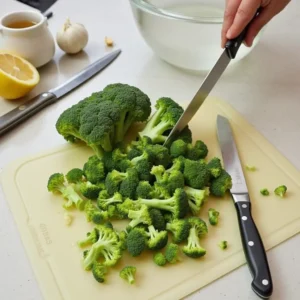 Préparation du brocoli