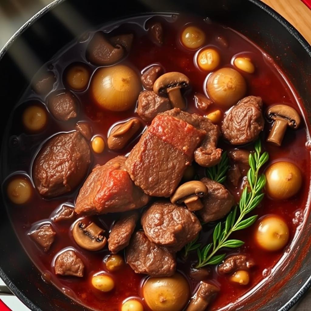 Boeuf Bourguignon Recette de Grand Mère